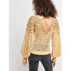 NWT Free People Before You Go Pullover / Mimosa